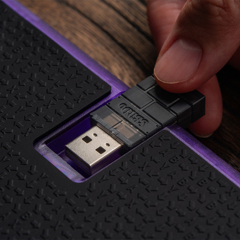 8BitDo Arcade Controller - Transparent Purple Signature Edition image 11